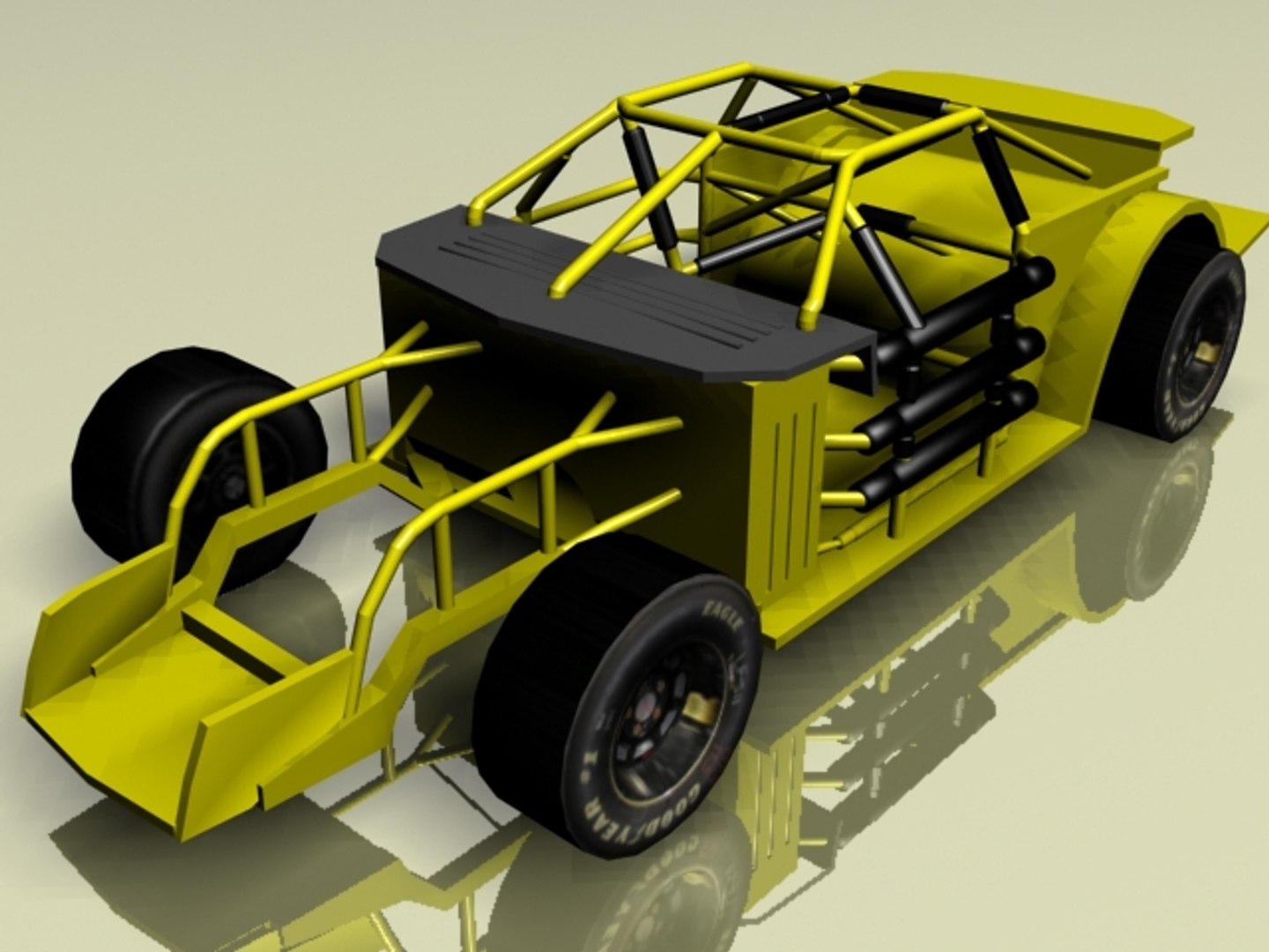 Nascar Race Car Roll Cage 3d Model