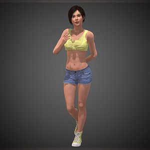 3D character people human model