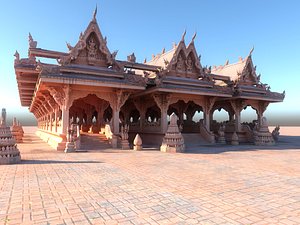 pagoda city hd 3D model