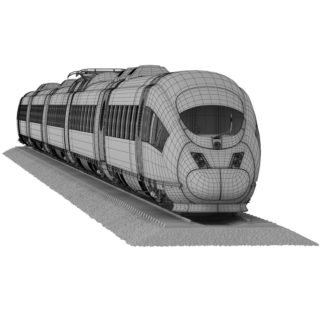 Ice 3 Passenger Train 3d Model