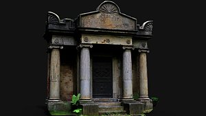 3D entrance ancient temple damaged stone ruins PBR photogrammetry