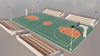 Street basketball court