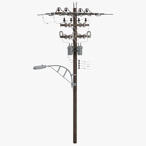 3D Utility Pole model