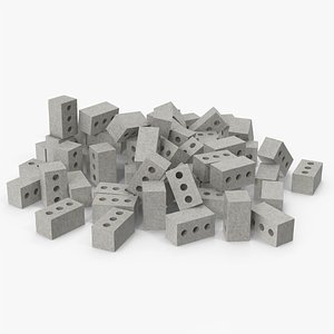 Pile Of Concrete Bricks