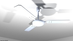 3D ceiling fan