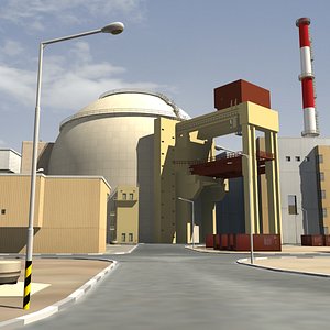 3d model of bushehr nuclear power plant