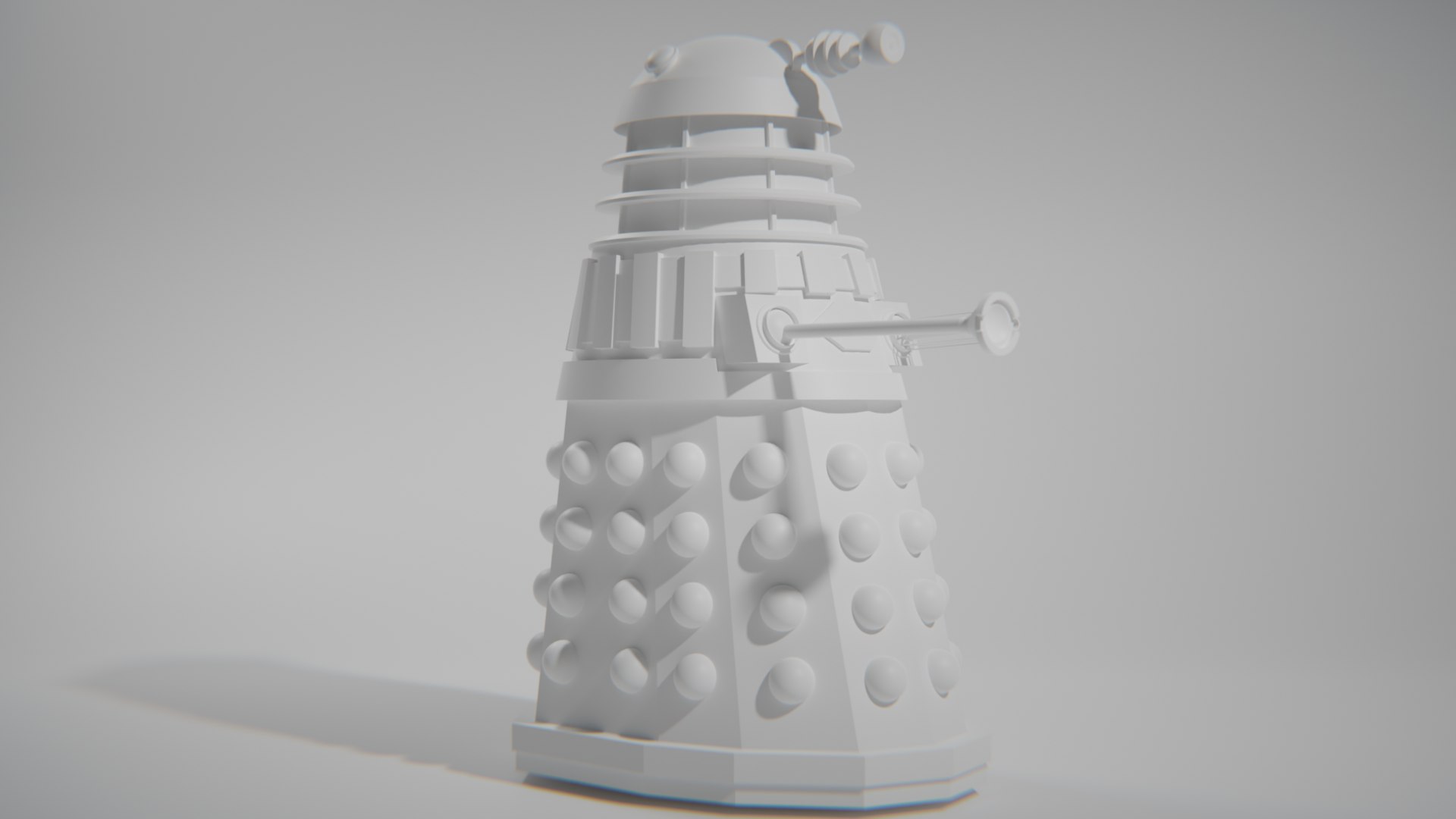 Imperial Dalek model https://p.turbosquid.com/ts-thumb/Dc/tJxQLv/8C/0025clay/png/1642890625/1920x1080/fit_q87/b130e38185220dd8bf34ea2b361a4df0ade34db2/0025clay.jpg