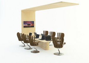 office meeting table 3d model 3D