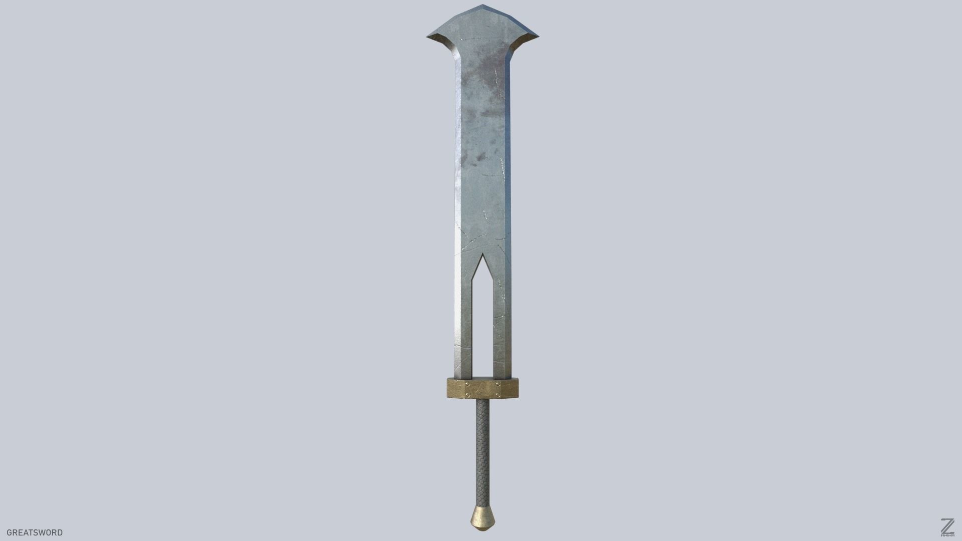 Greatsword Model - TurboSquid 2388075