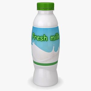 Milk bottle 3D