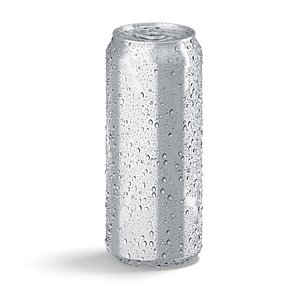 Aluminium Soda Can 500 ml with drops