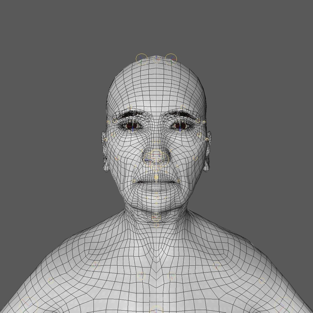 realistic base mesh old 3d c4d