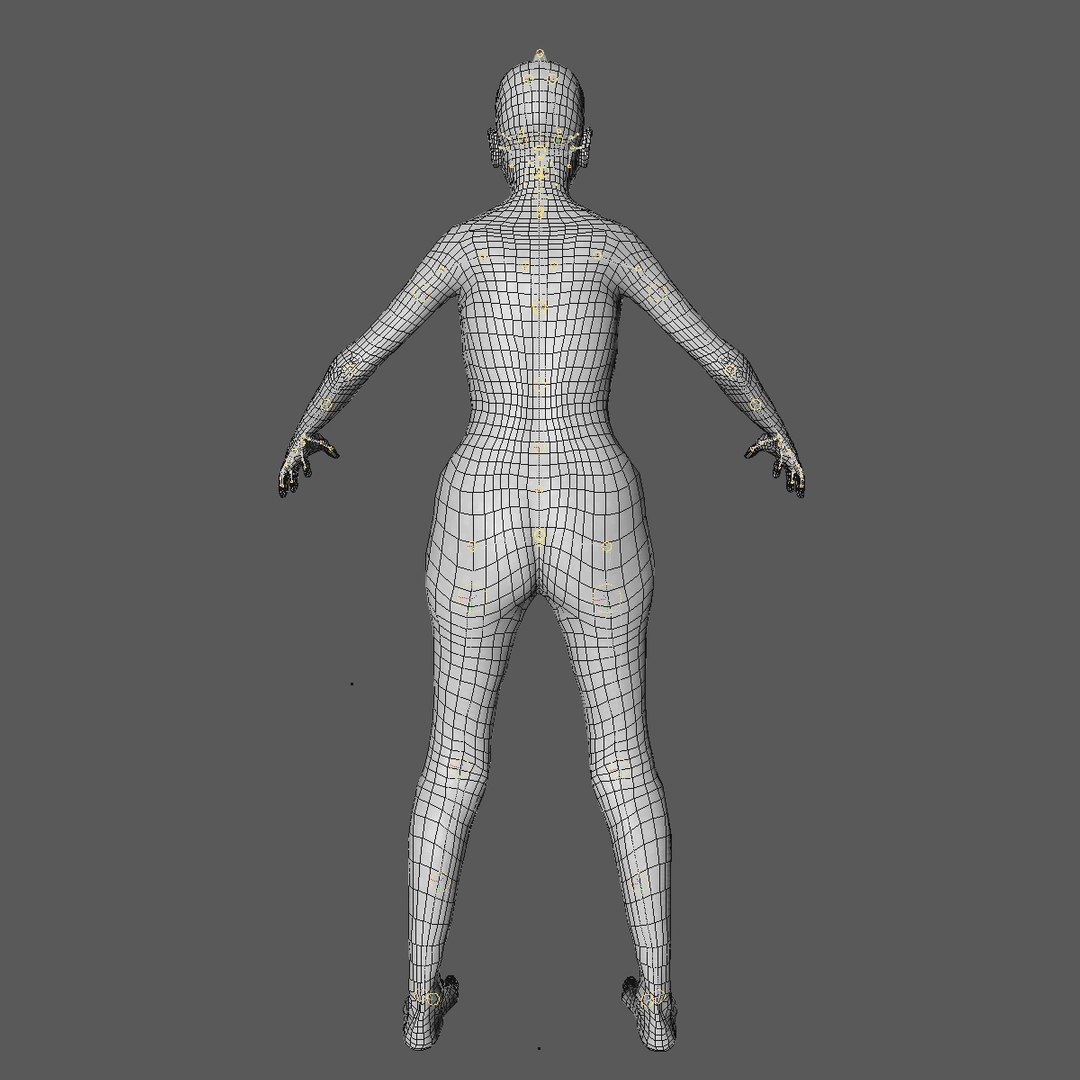 realistic base mesh old 3d c4d