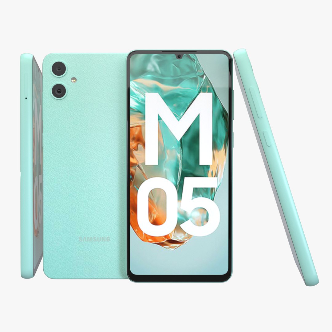 Samsung Galaxy M05 Mint Green 3D - TurboSquid 2283482