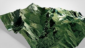 3D Monte Pania della Croce Tuscany Italy model