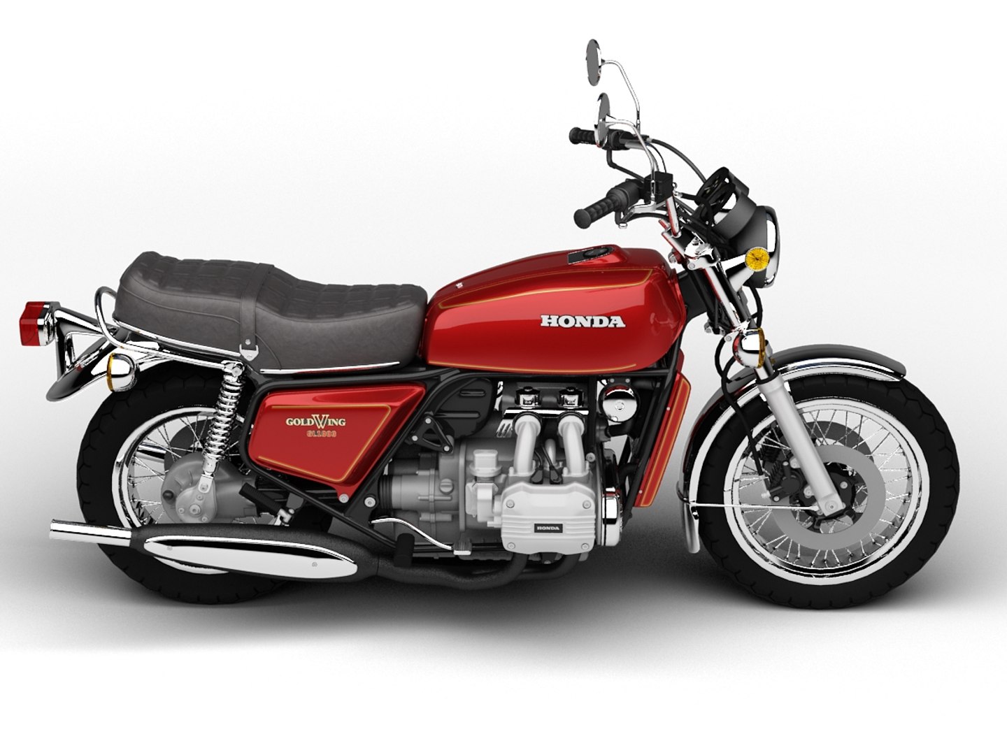 3d Honda Gl1000 Goldwing 1975