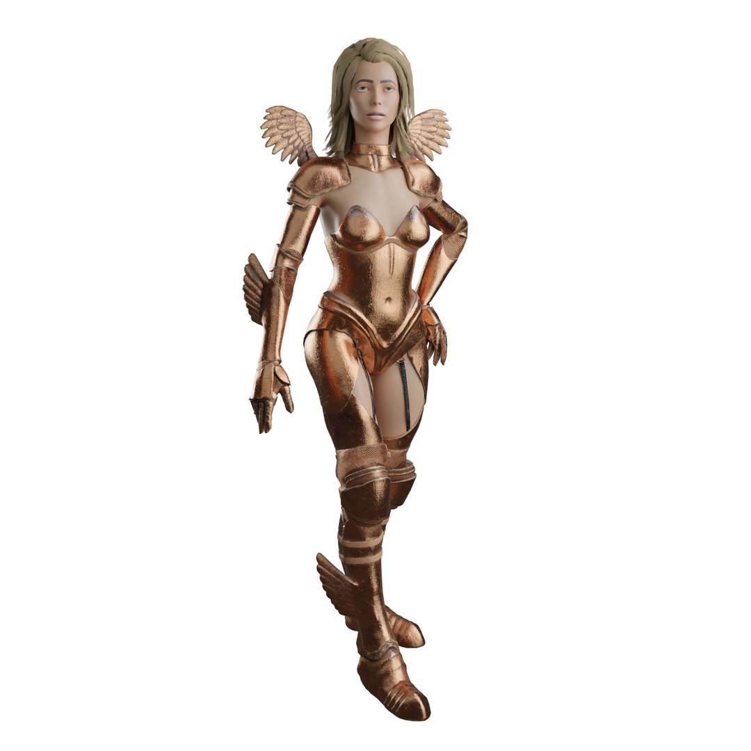 3d Model Sexy Female Warrior Princess Lady War Girl Rigged Turbosquid