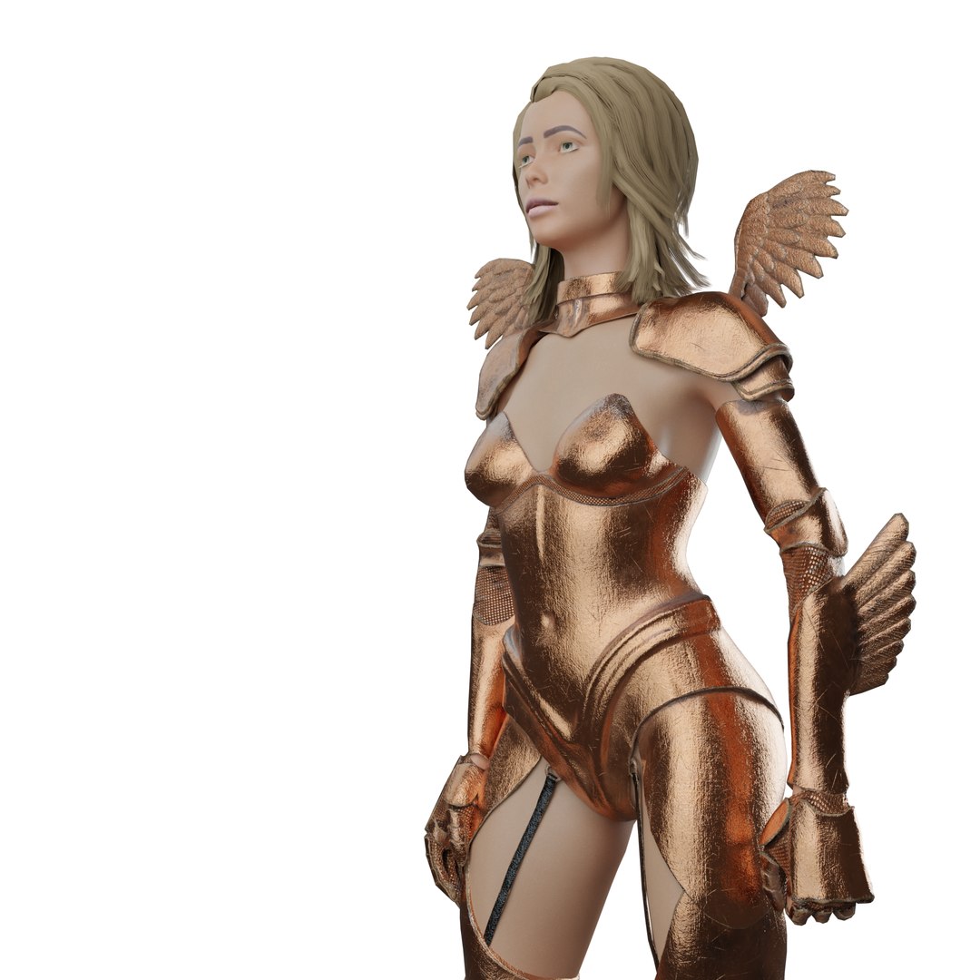 3d Model Sexy Female Warrior Princess Lady War Girl Rigged Turbosquid