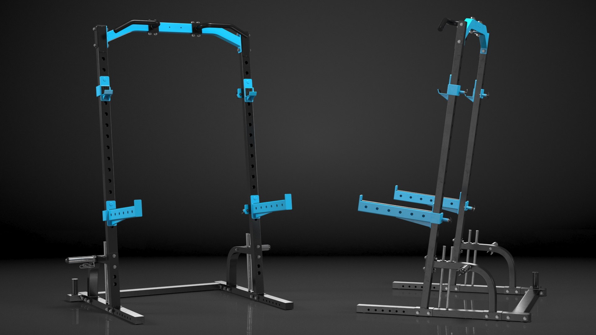 3D Gym Half Rack model - TurboSquid 1833314