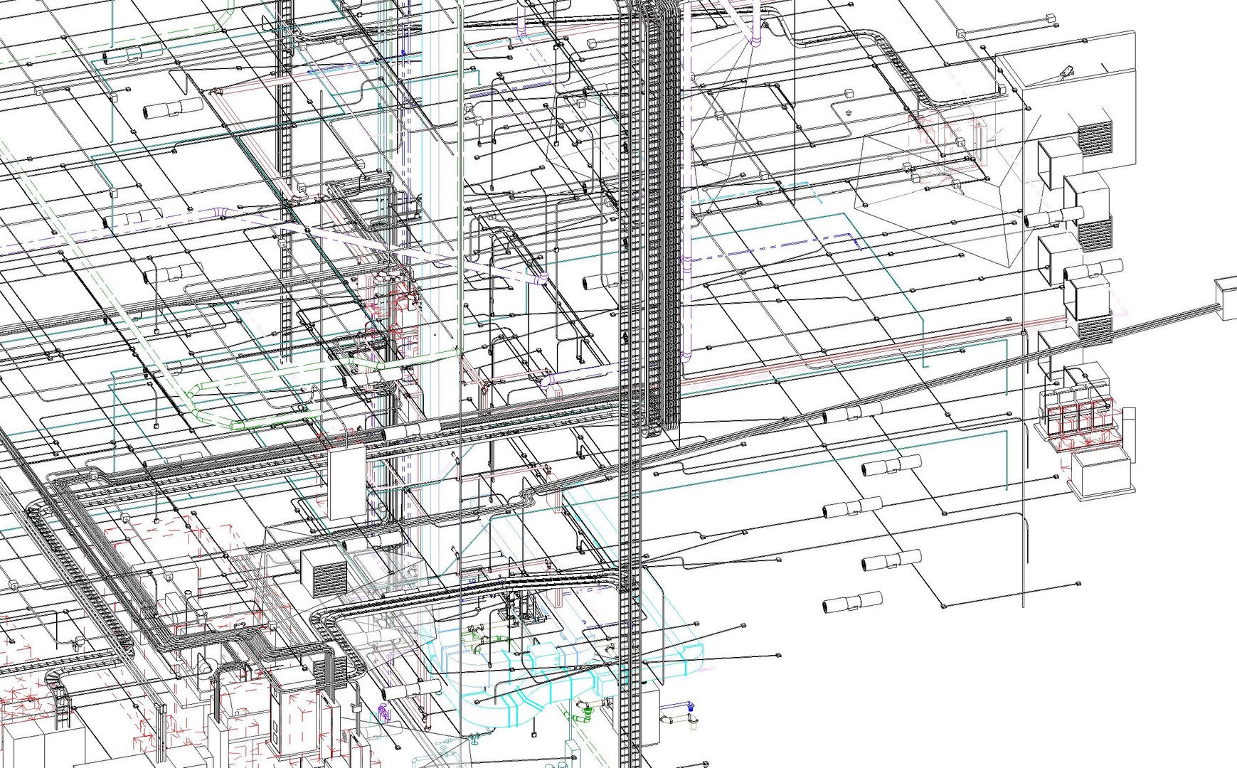 3D Revit MEP Systems For A Tower - TurboSquid 1880995