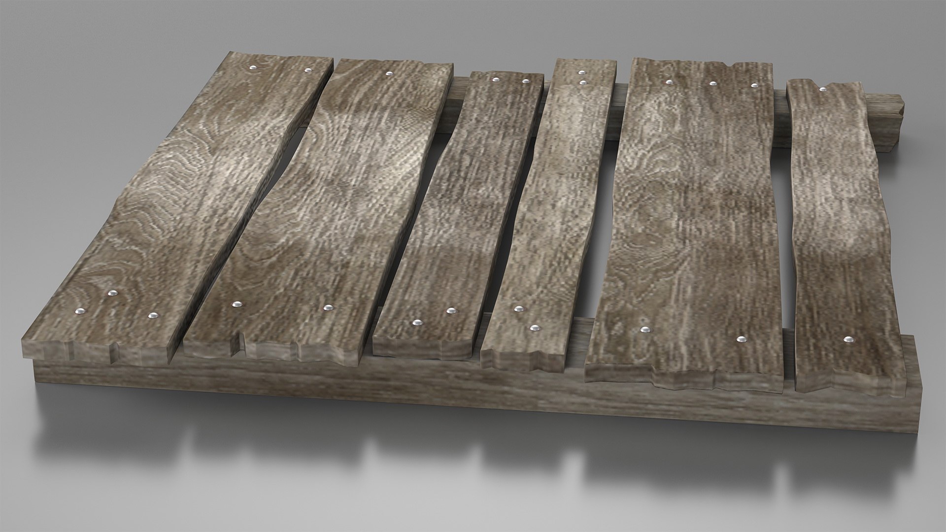 Wood Planks 3D model preview