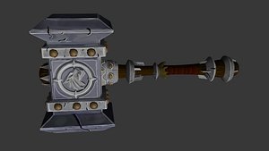 3D model doomhammer