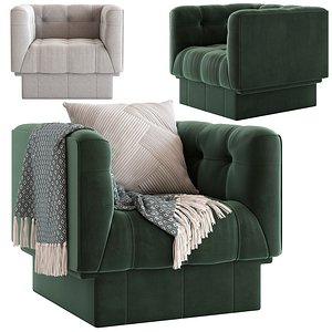 Globewest Humphrey 1 Seater Sofa 3D model