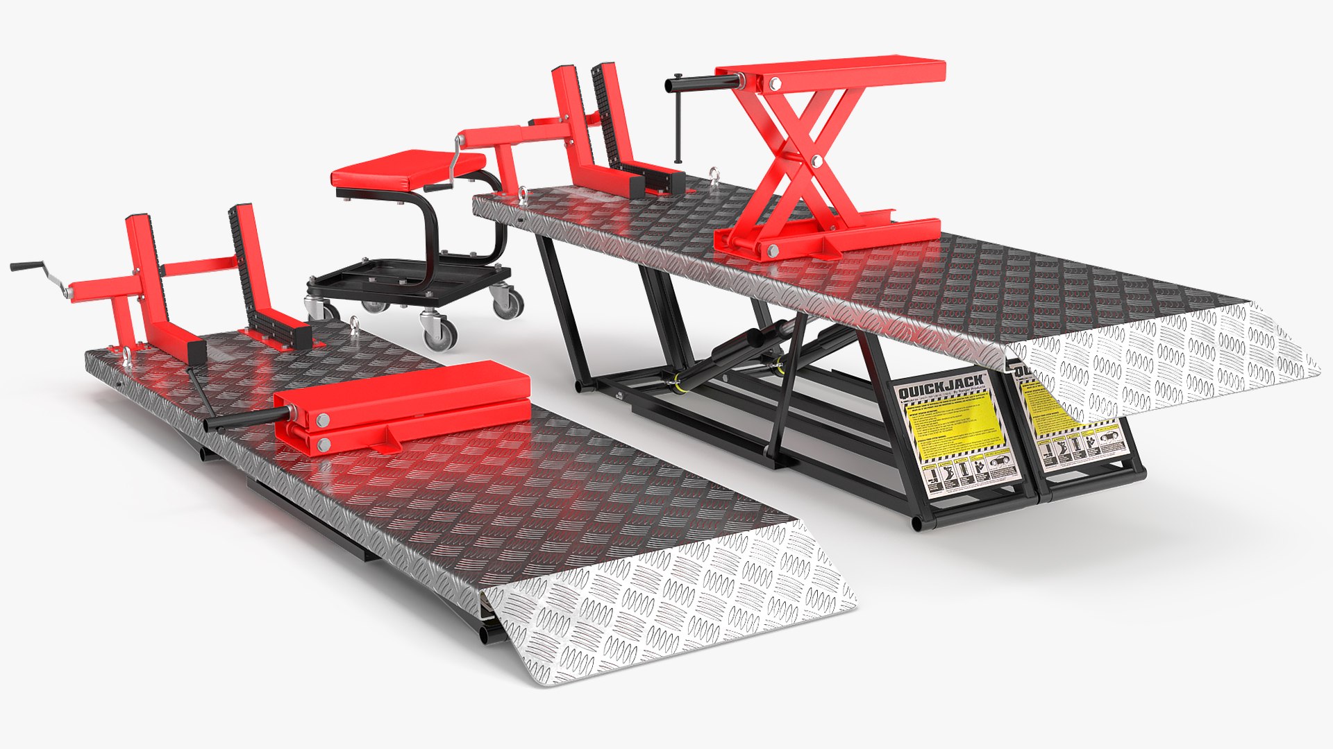 Quickjack motorcycle lift adapter model TurboSquid 1673049