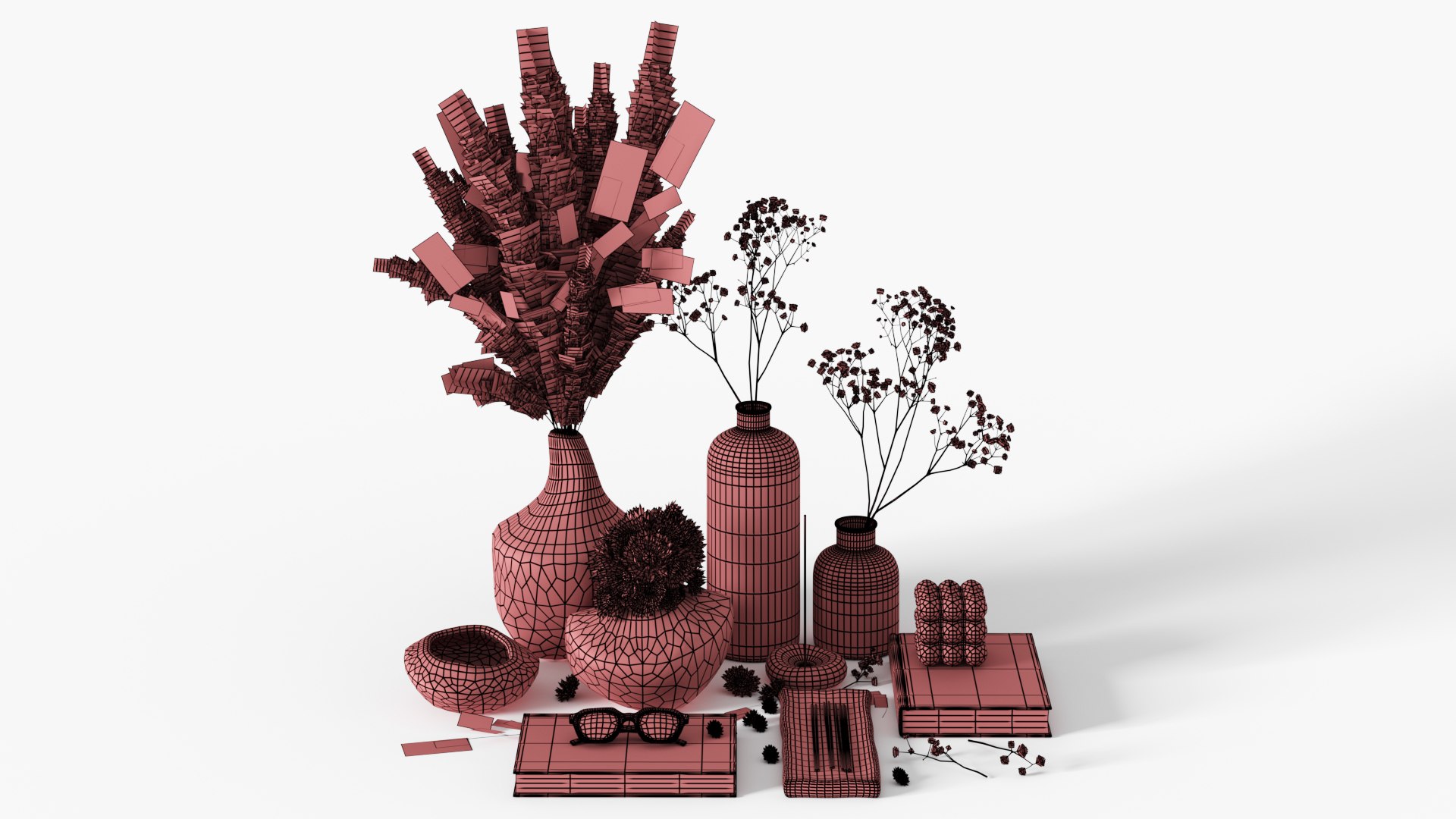 Decorative Set 01 3D Model - TurboSquid 2187810