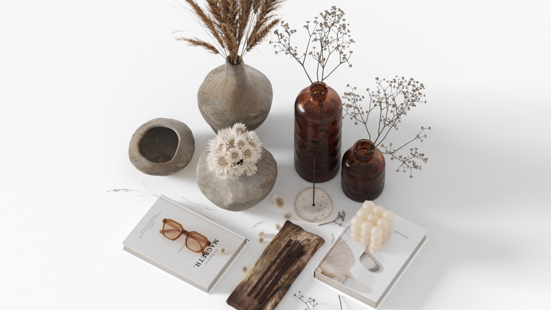 Decorative Set 01 3D Model - TurboSquid 2187810