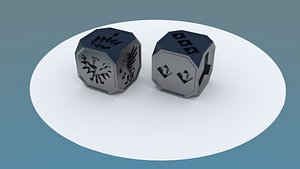 3D dices bones action faction