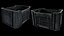 Colored Plastic Crate Set