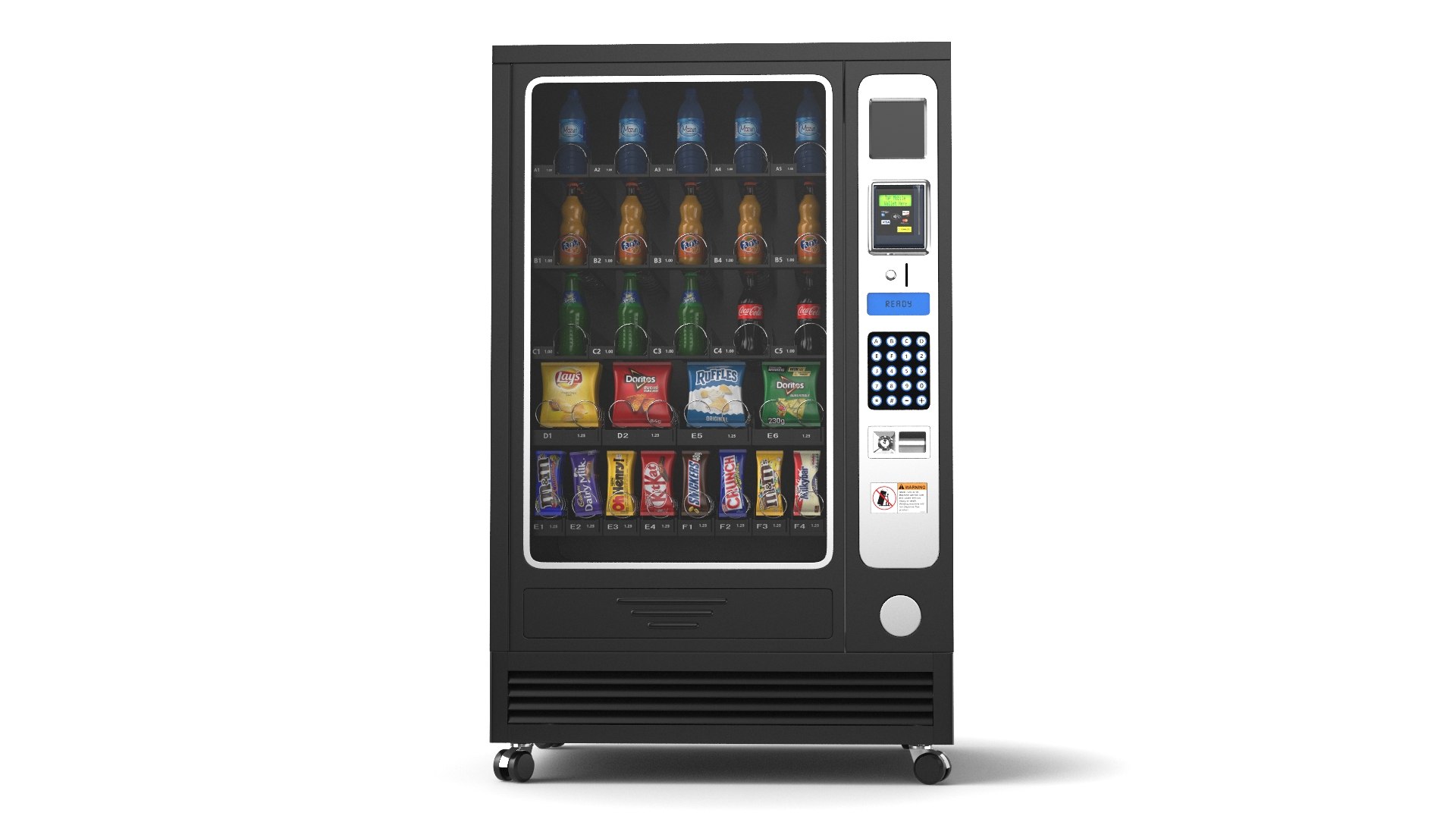 3D Four Detailed vending Machines model - TurboSquid 2103315