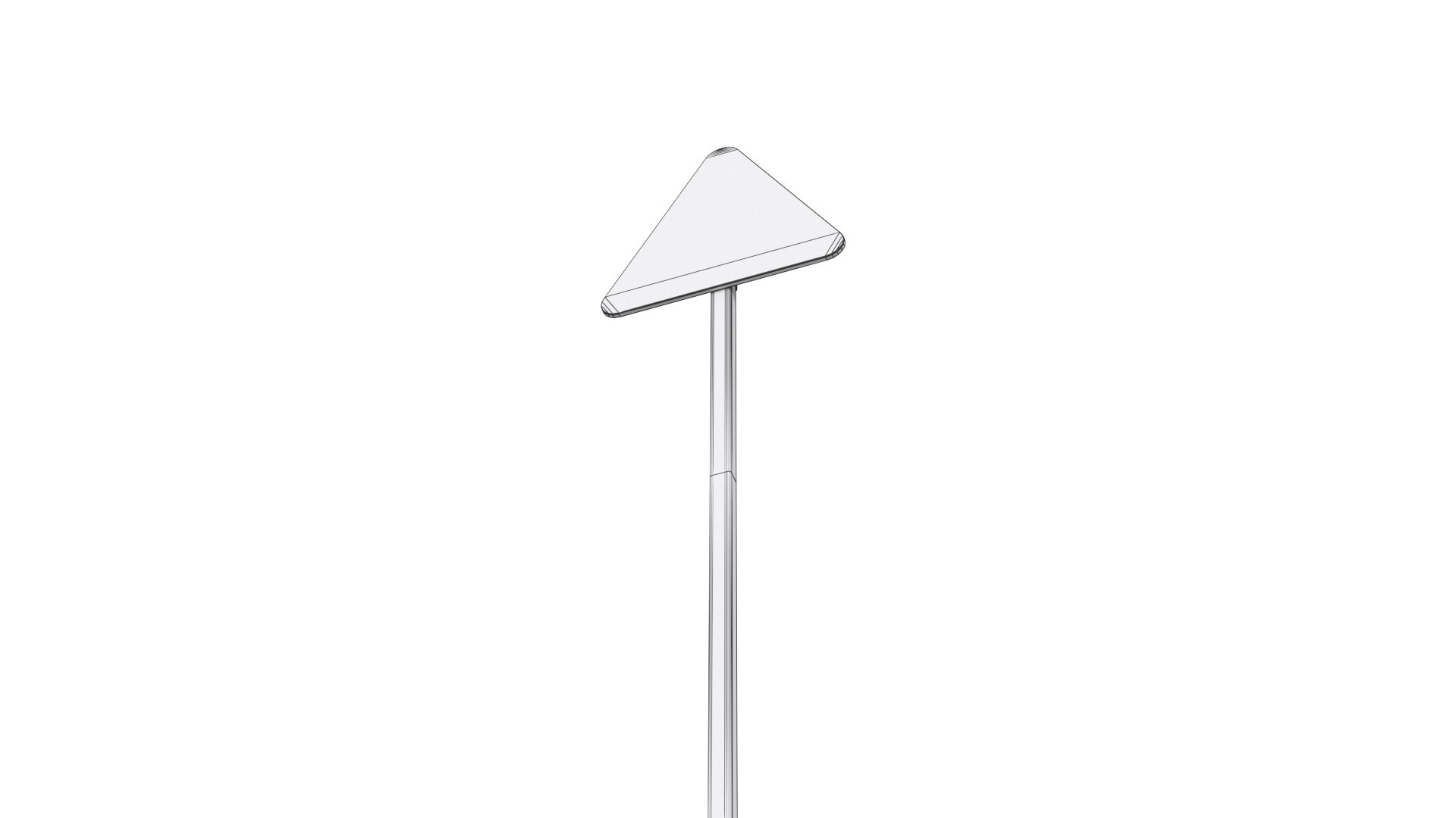 3D Left Curve Road Sign Model - TurboSquid 2106076