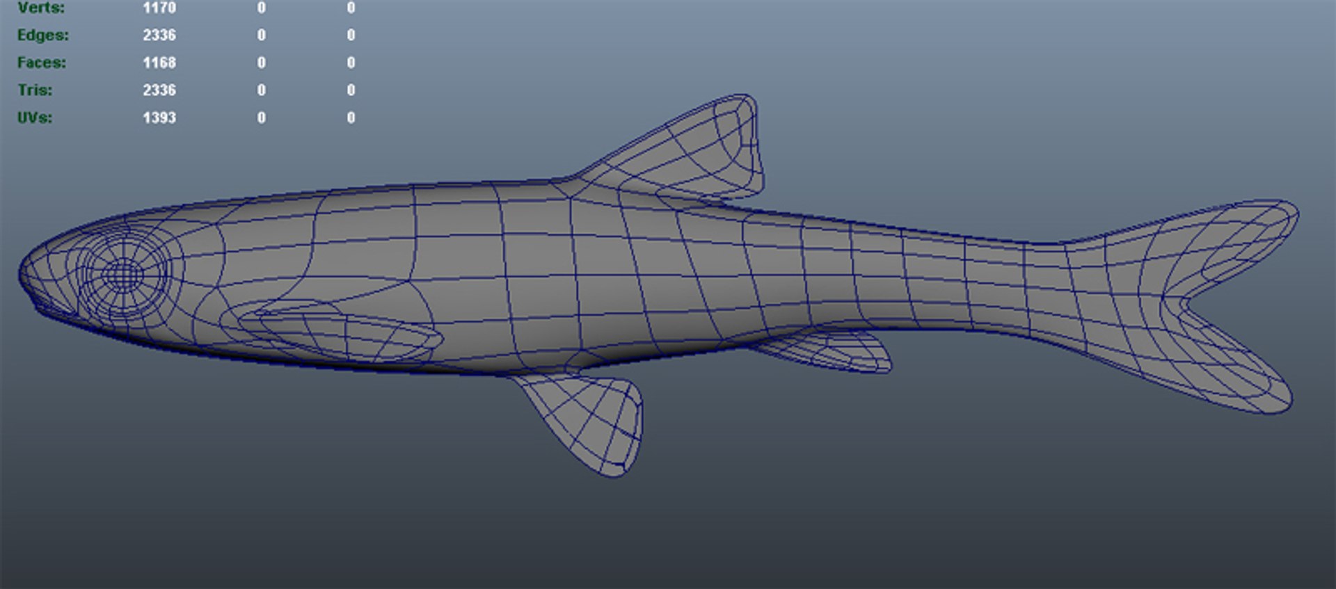 3d Notropis Hudsonius Spottail Shiner Model