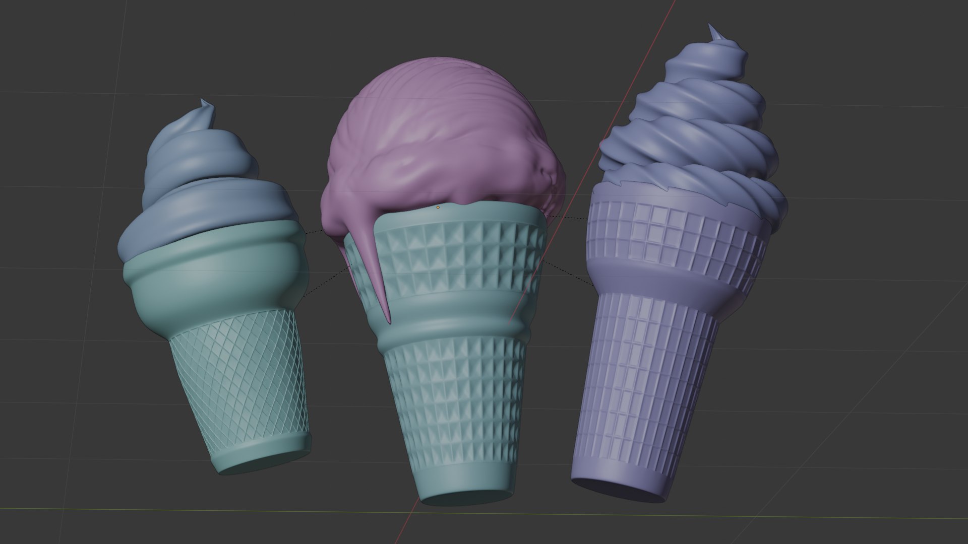 3D Ice Cream 3D Model Pack - TurboSquid 2443818