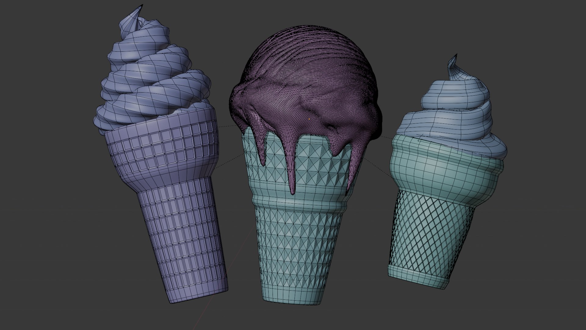 3D Ice Cream 3D Model Pack - TurboSquid 2443818