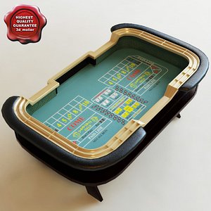 craps table 3d c4d