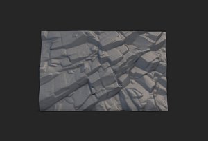 3D model Rock wall 2