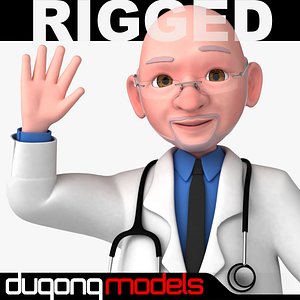 Rigged Cartoon Doctor