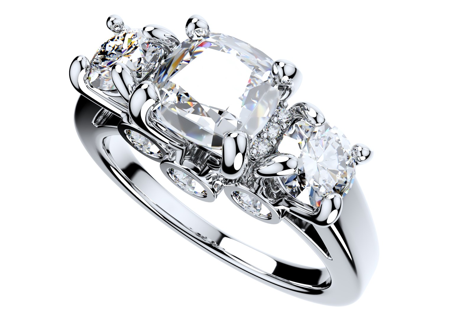 3D Cushion Side Round Diamonds Trilogy Ring Taper Shank-TCSRD-TP 3D Print Model model https://p.turbosquid.com/ts-thumb/Dd/k49ciL/Un/centercushionmixgoldtapershank10/jpg/1659531586/1920x1080/fit_q87/862d62a8c114db076aa825065e1d887637a80de7/centercushionmixgoldtapershank10.jpg