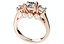 Cushion Side Round Diamonds Trilogy Ring Taper Shank-TCSRD-TP 3D Print Model