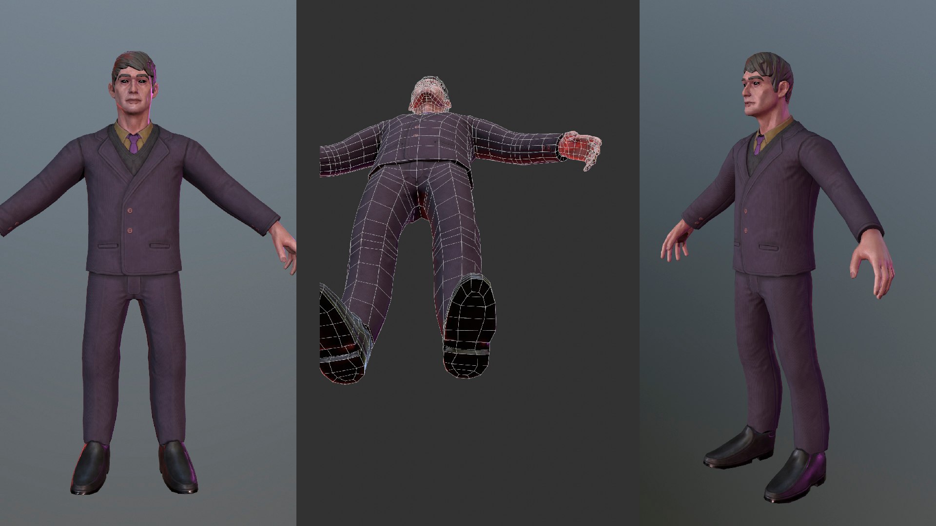 Horror Man Character Videogame Model - TurboSquid 2044301