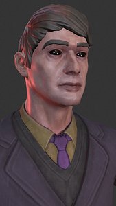 Horror man character videogame model