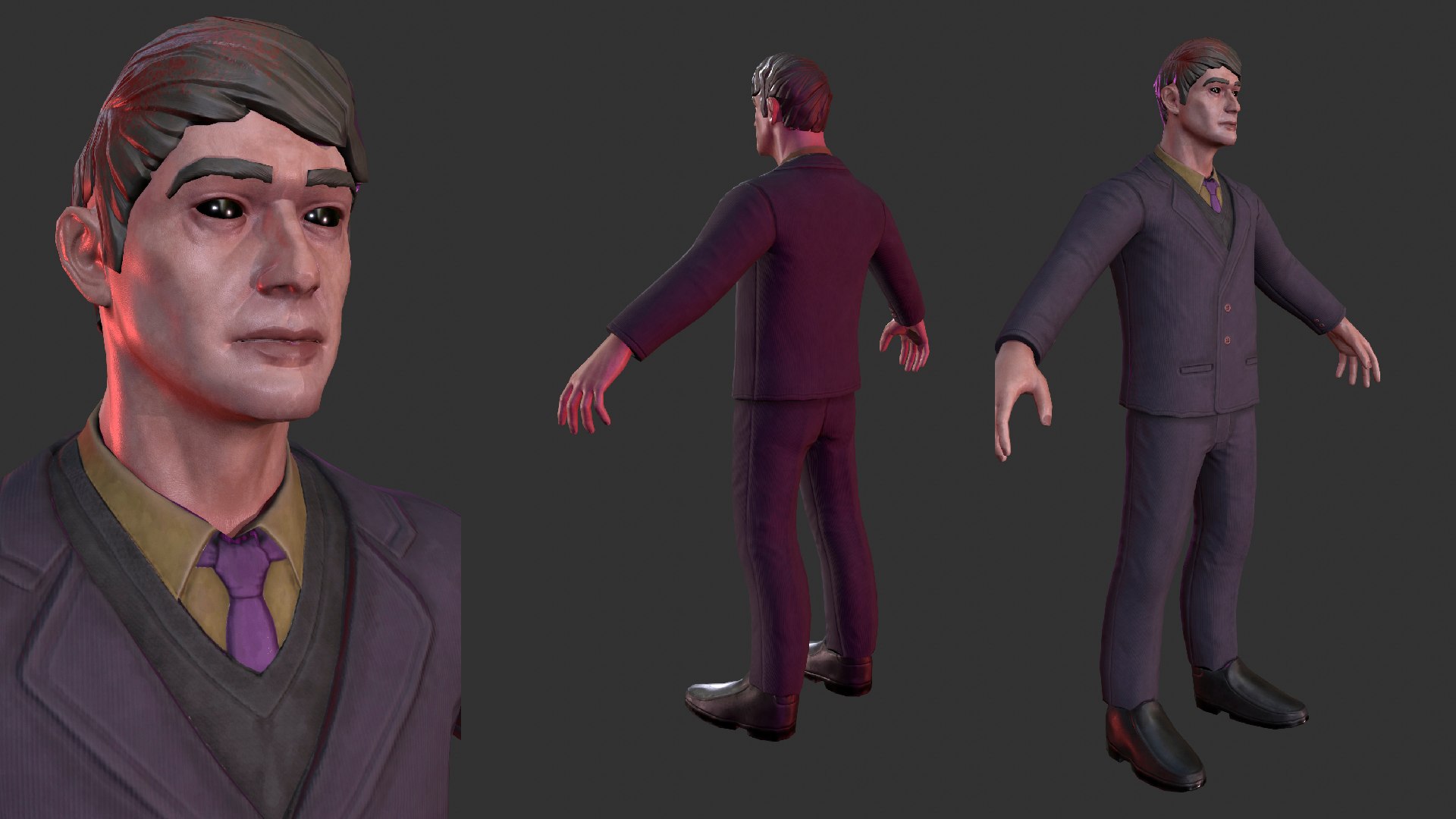Horror Man Character Videogame Model - TurboSquid 2044301