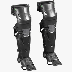 3D model Catcher Leg Guards Game Ready