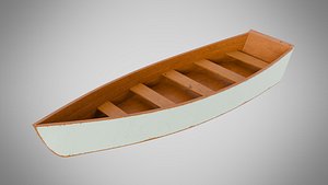 Wooden Boat-D 3D model