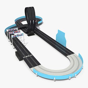 3D toy racing car track