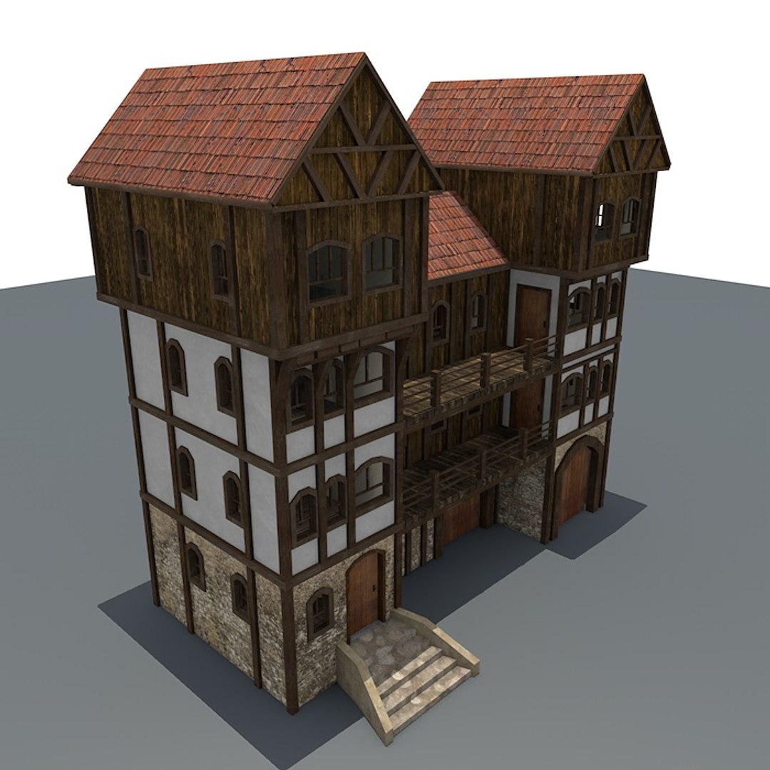 medieval house c4d