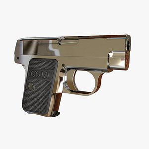 3d model cal 25 colt automatic